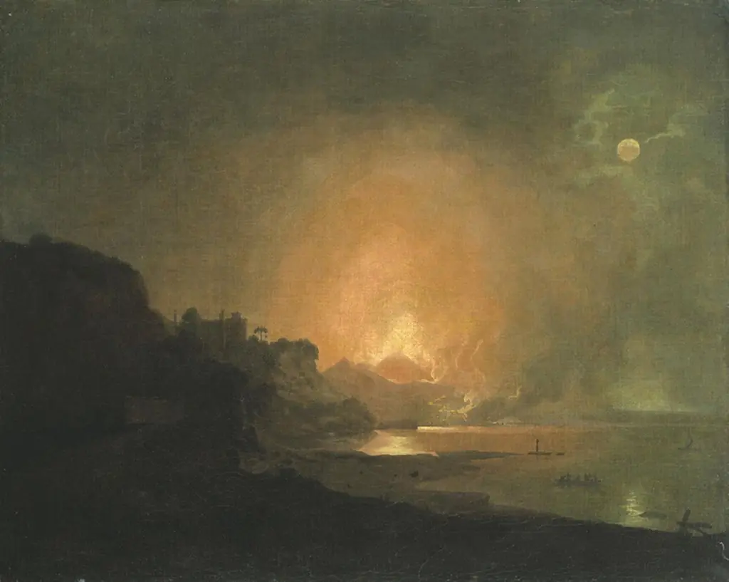 Vesuvius in Eruption, by Joseph Wright of Derby