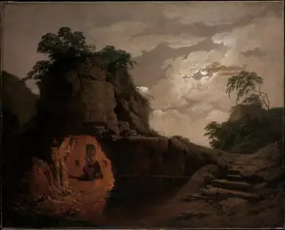 Virgil's Tomb by Moonlight, with Silius Italicus Declaiming