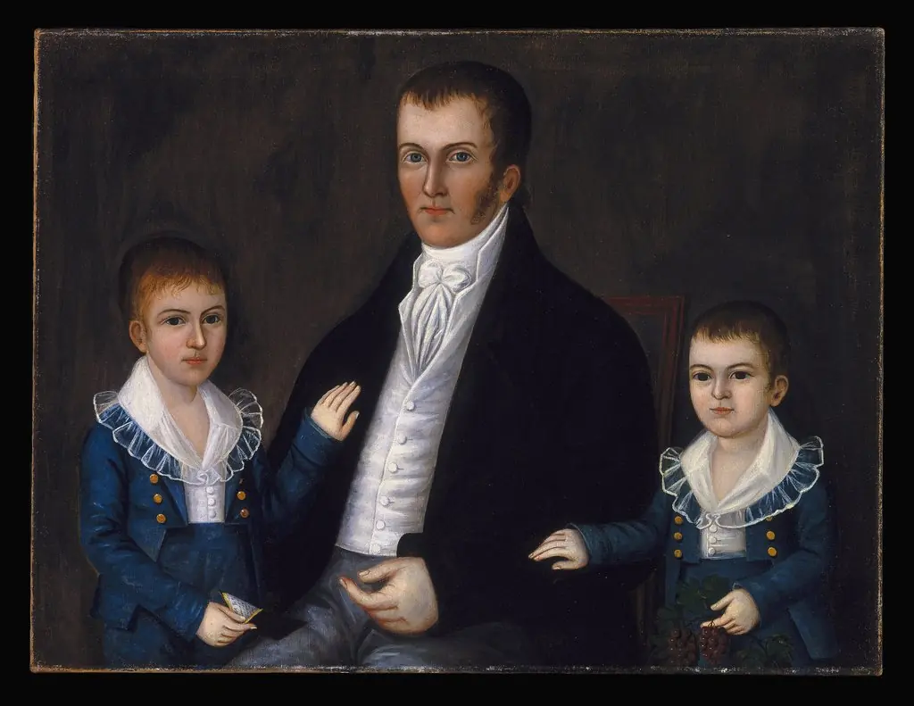 John Jacob Anderson and Sons, John and Edward, by Joshua Johnson, 1812
