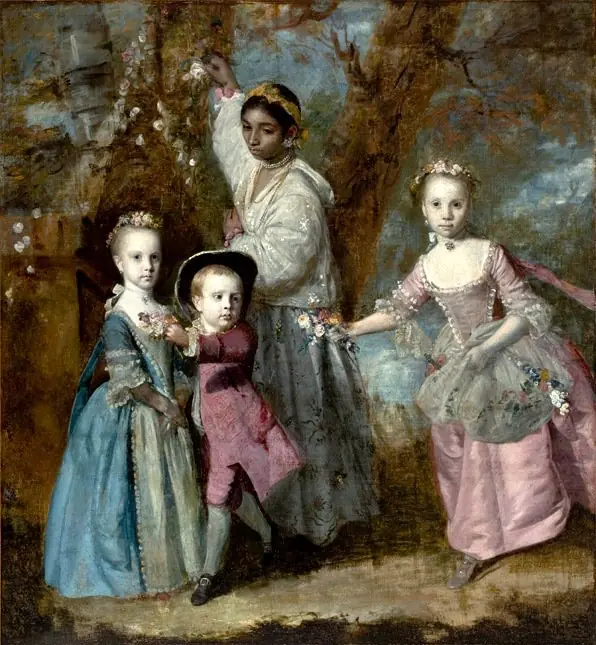 Elizabeth, Sarah and Edward, the Children of Edward Holden Cruttenden, by Joshua Reynolds