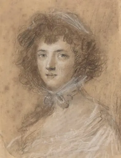 Head and Bust of a Woman, by Joshua Reynolds