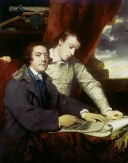 James Paine, Architect and his Son, James, by Joshua Reynolds, 1764