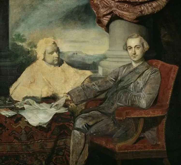 Lord Rockingham and Edmund Burke, by Joshua Reynolds
