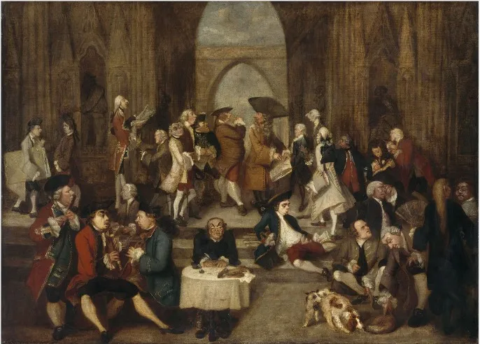 Parody of Raphael's 'School of Athens', by Joshua Reynolds, oil, 1751