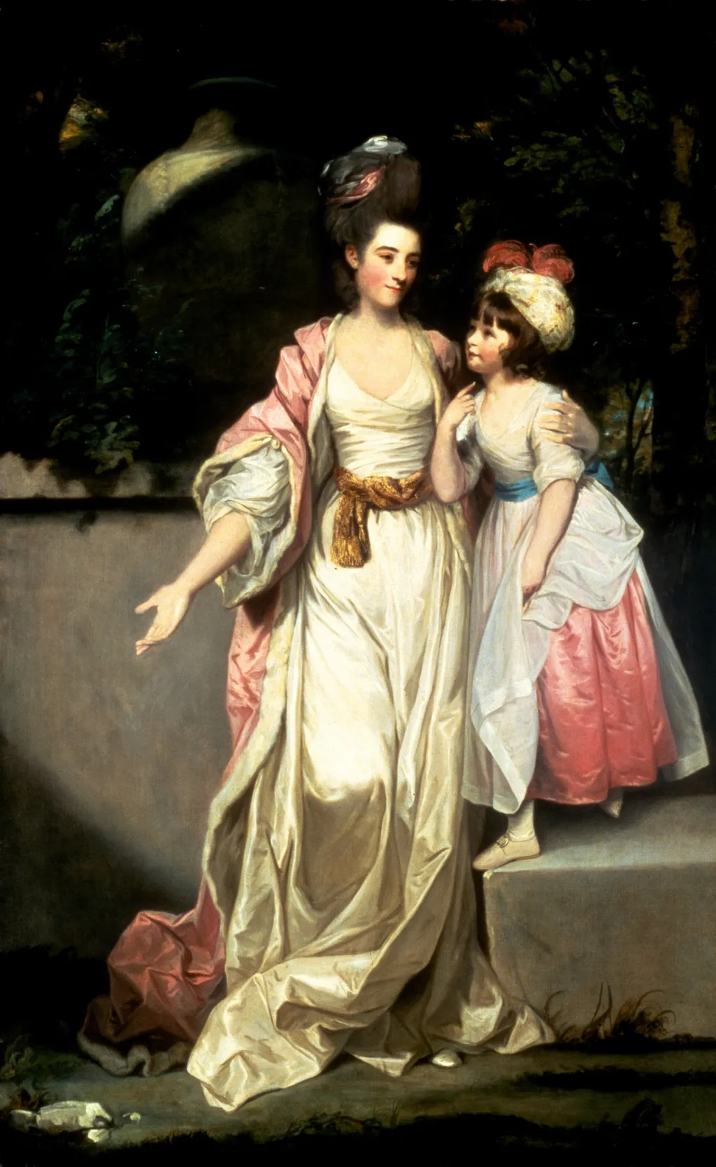Portrait of Mrs. Jelf Powis and her Daughter, by Joshua Reynolds, oil, 1789