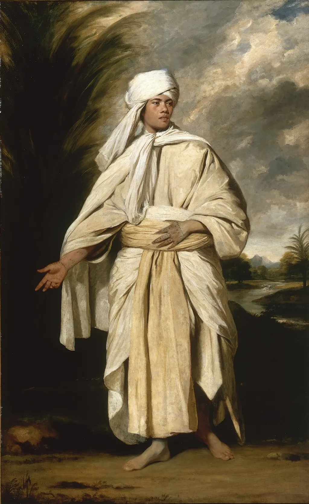 Portrait of Omai, by Joshua Reynolds, oil, 1788