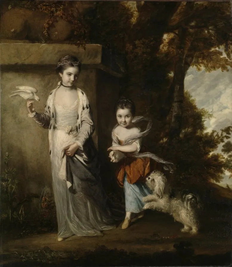 Portrait of the Ladies Amabel and Mary Jemima Yorke, by Joshua Reynolds, unspecified, 1761