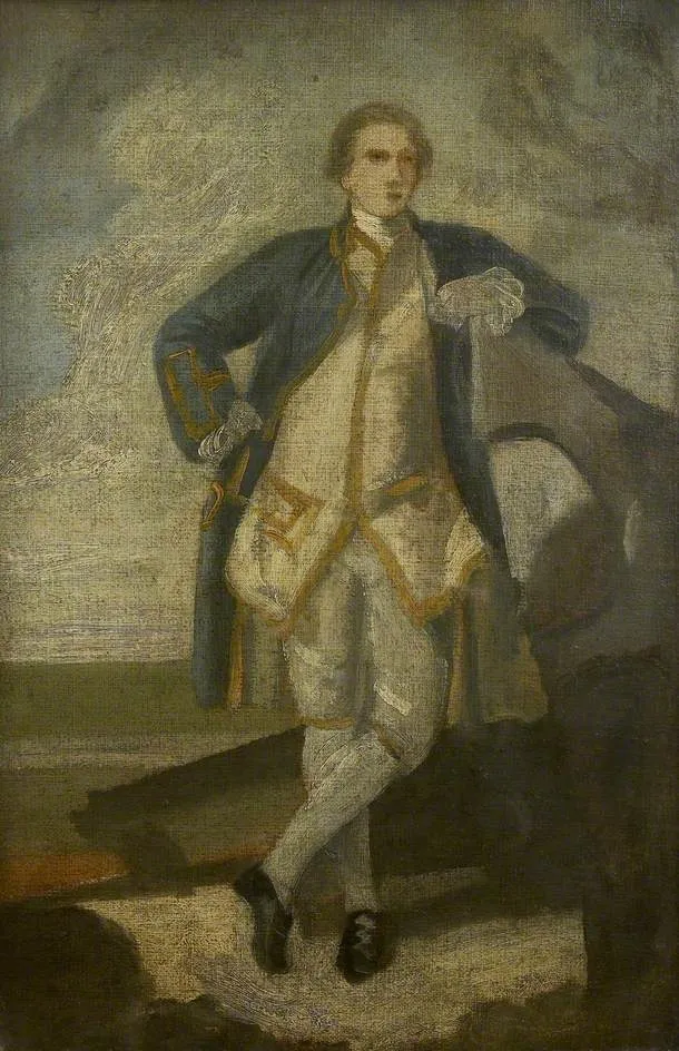 Sketch for a Portrait of Captain Philemon Pownall, RN, by Joshua Reynolds, oil, 1762