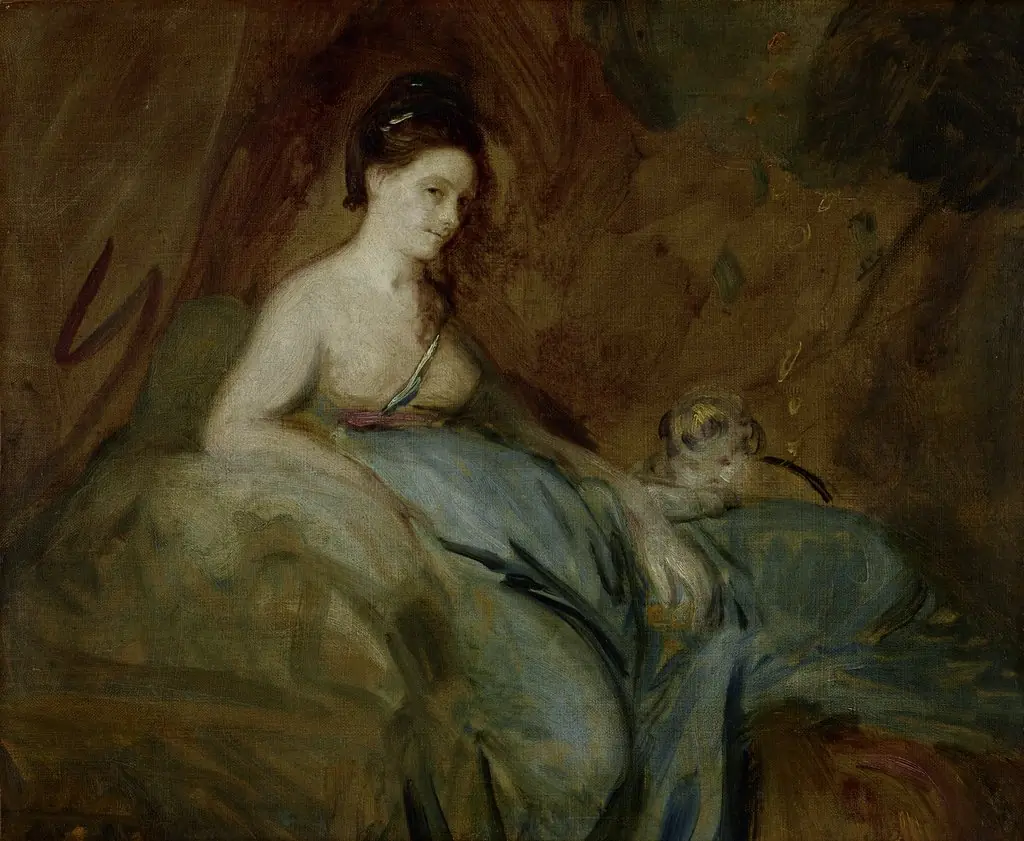 The actress Kitty Fisher as Danae, by Joshua Reynolds