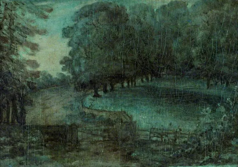 The Entrance to Mr Thrale's Park, Streatham, by Joshua Reynolds