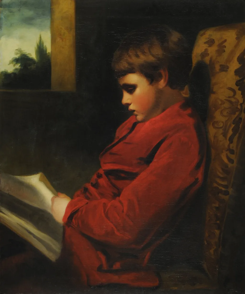 The reading Boy, by Joshua Reynolds, oil, 1789