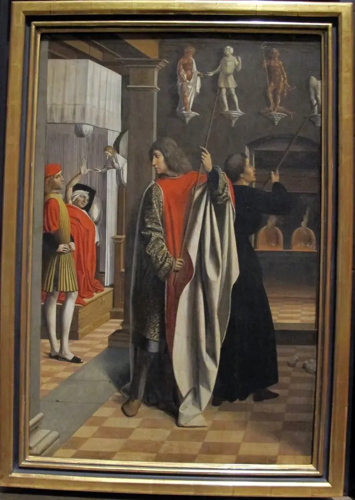 Saint Sebastian Destroying the Idols, by Josse Lieferinxe