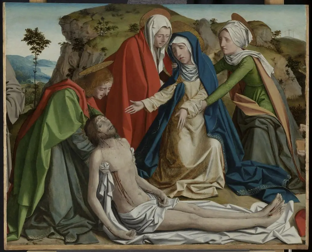 The Lamentation over the Dead Christ, by Josse Lieferinxe