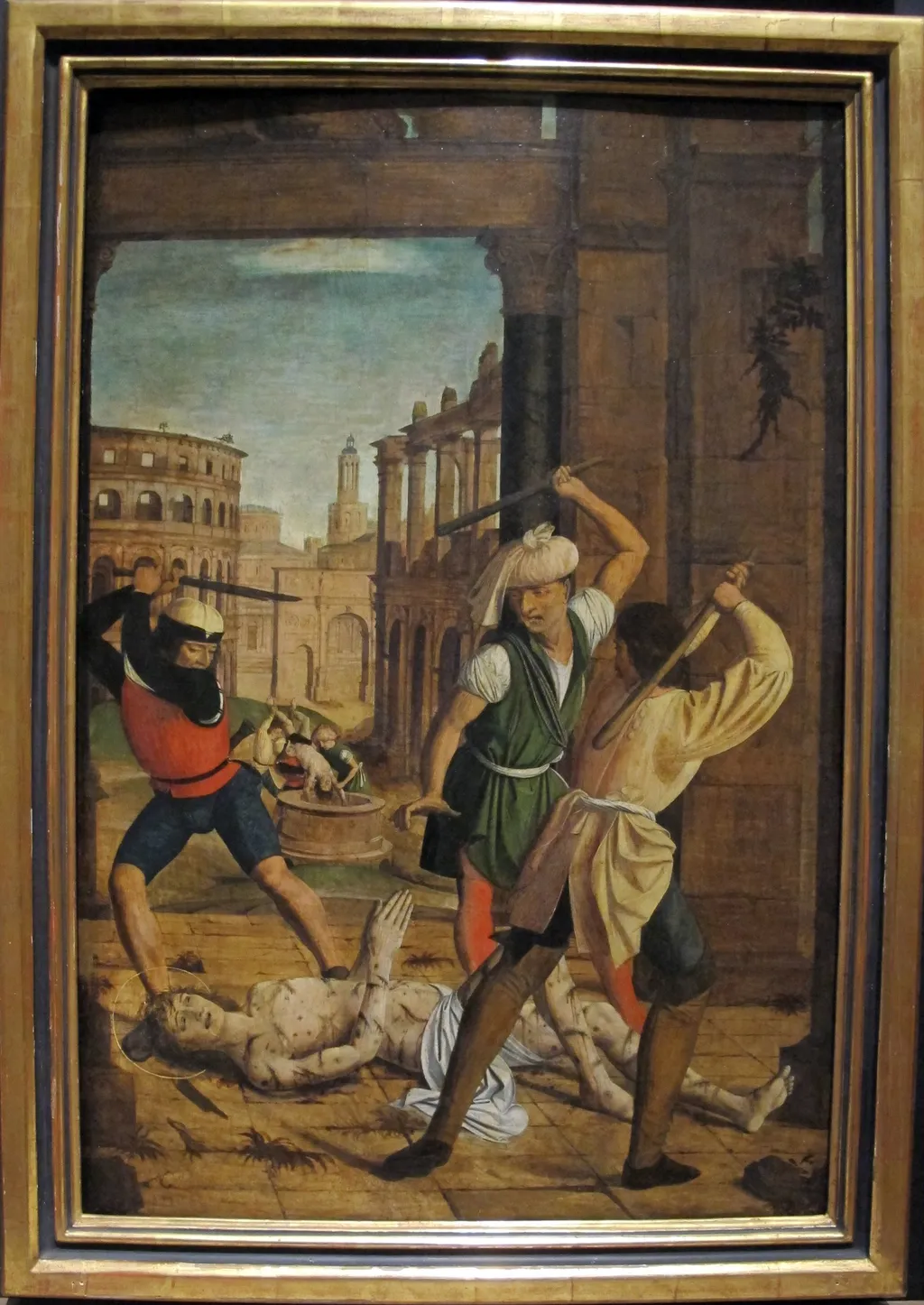 The Martyrdom of Saint Sebastian, by Josse Lieferinxe, unspecified, 1499