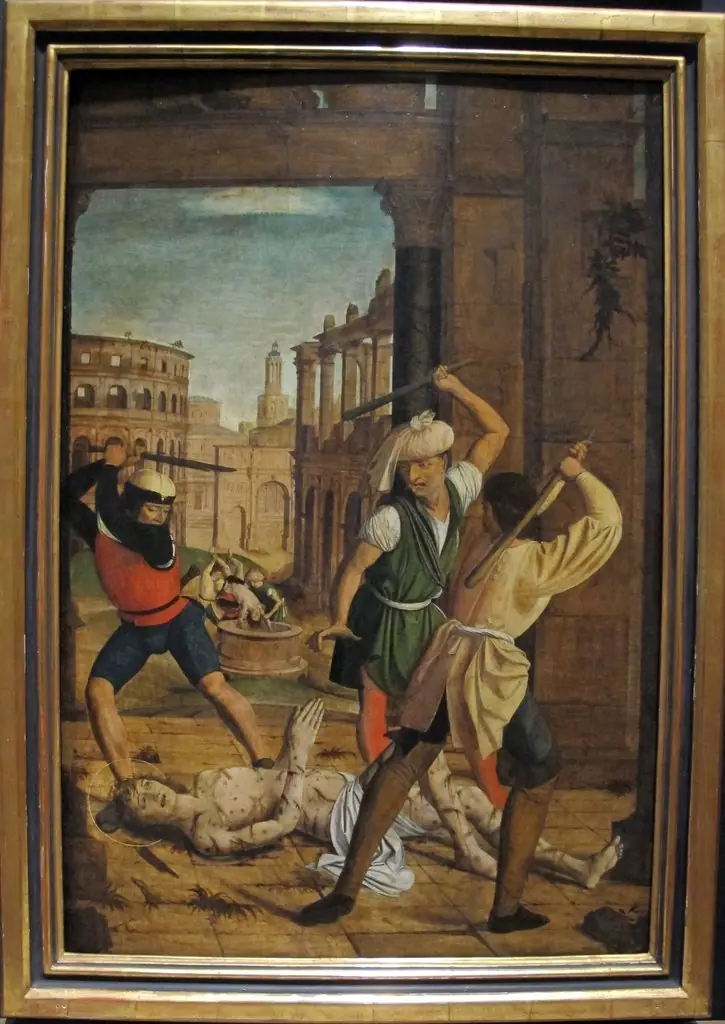 The Martyrdom of Saint Sebastian, by Josse Lieferinxe