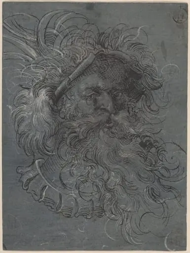 Head of a Bearded Man, by Jost Amman