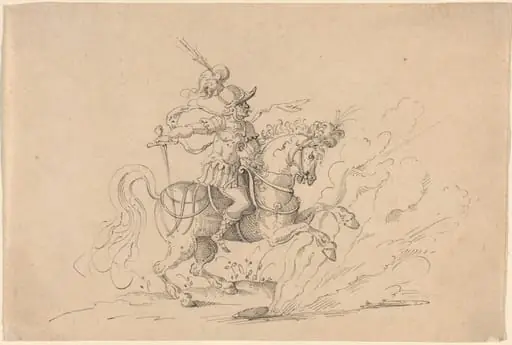 The Sacrifice of Marcus Curtius, by Jost Amman