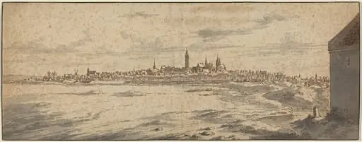 View of Mons, Belgium, by Josua de Grave