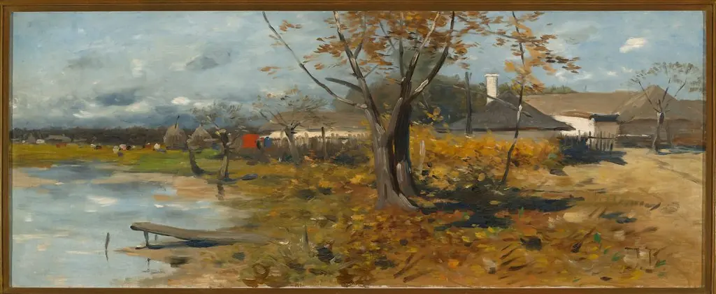 Farmyards, by Józef Brandt
