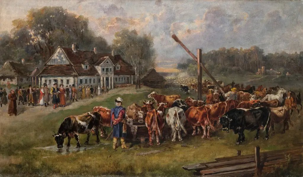 Cattle's Return, by Józef Brodowski the Elder