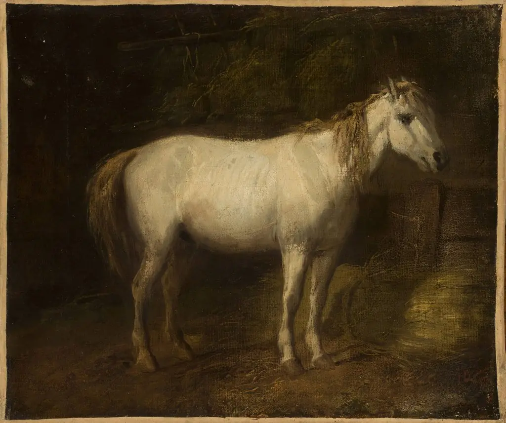 Horse in the stables, by Józef Brodowski the Elder