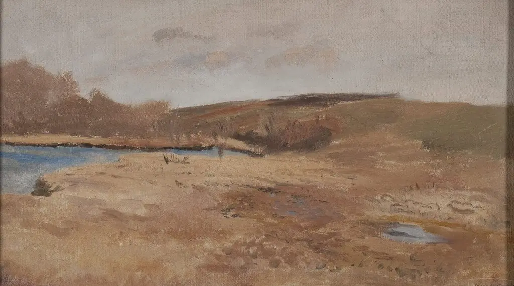 Autumn landscape, by Józef Chełmoński