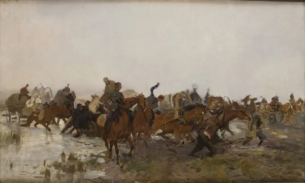 Cossacks in the March, by Józef Chełmoński