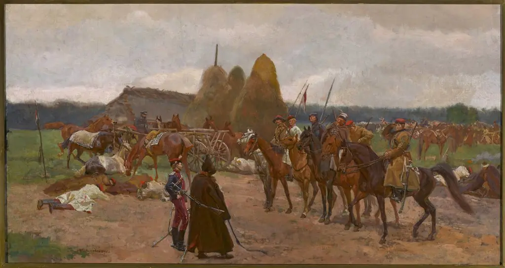 Insurrection episode, by Józef Chełmoński, 1892