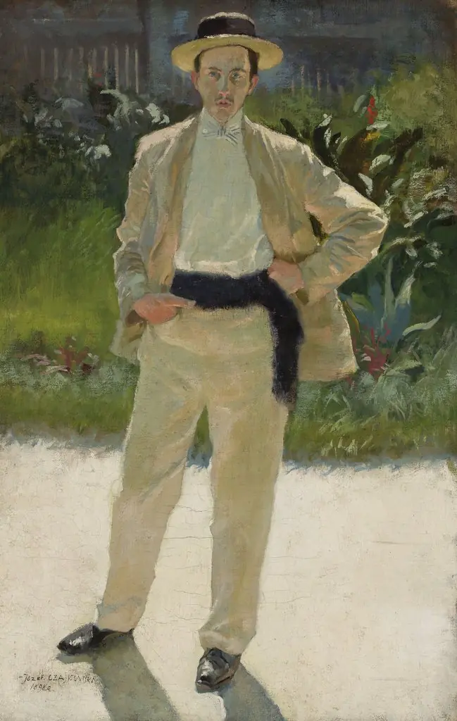 Portrait of Stanisław Czajkowski, painter, artist’s brother, by Józef Czajkowski