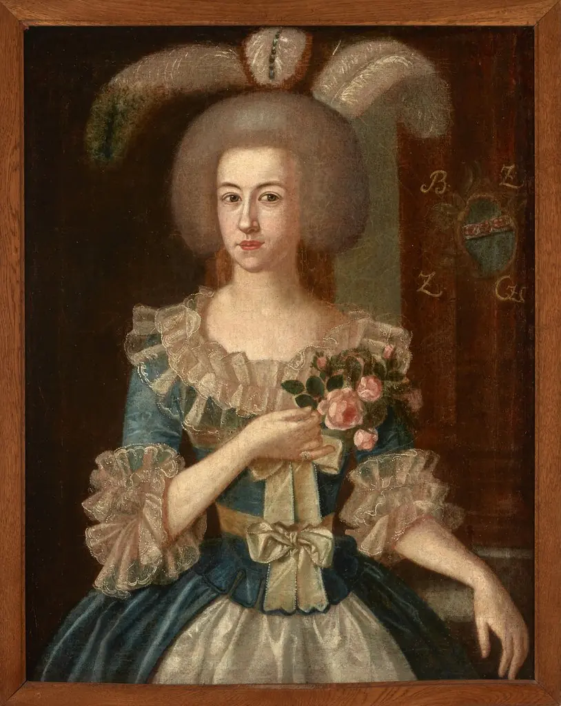Portrait of an unknown woman, by Józef Faworski