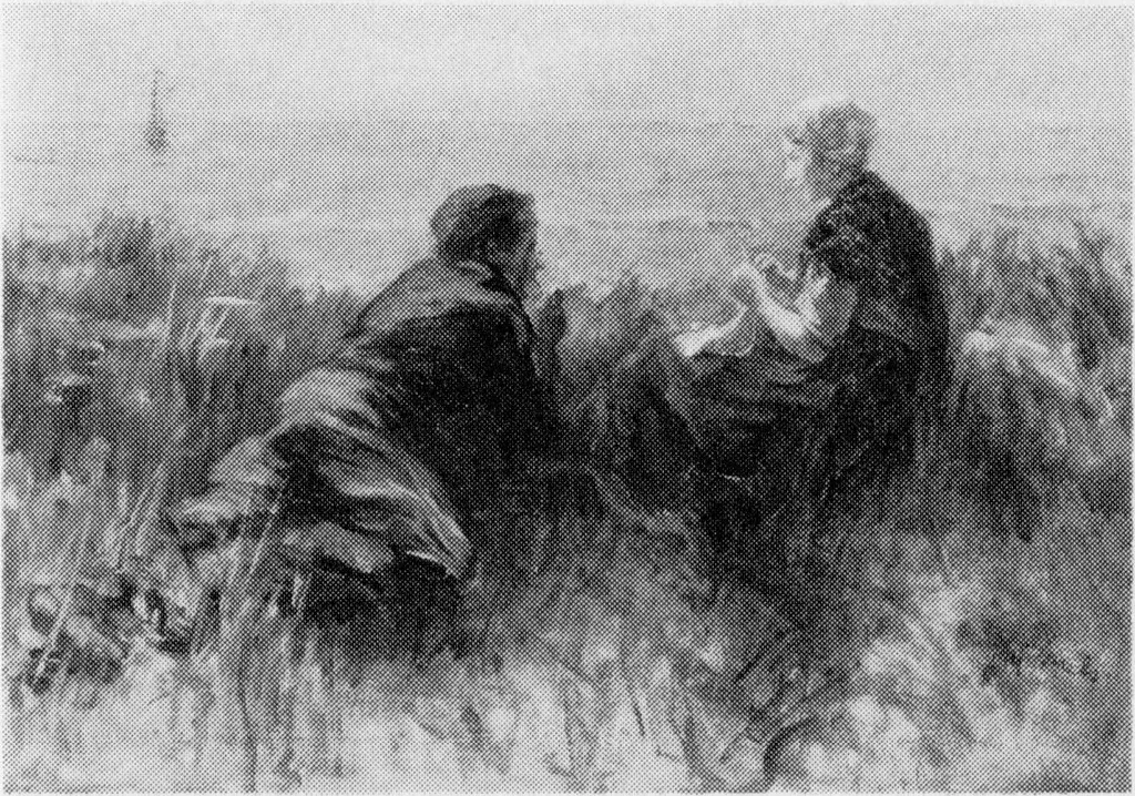 Een jongen en een meisje op een duintop., by Jozef Israëls, oil, 1890