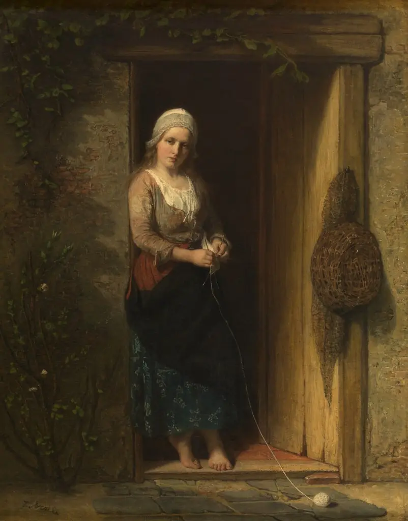 Ida, the Fisherman's Daughter at the Doorway, by Jozef Israëls