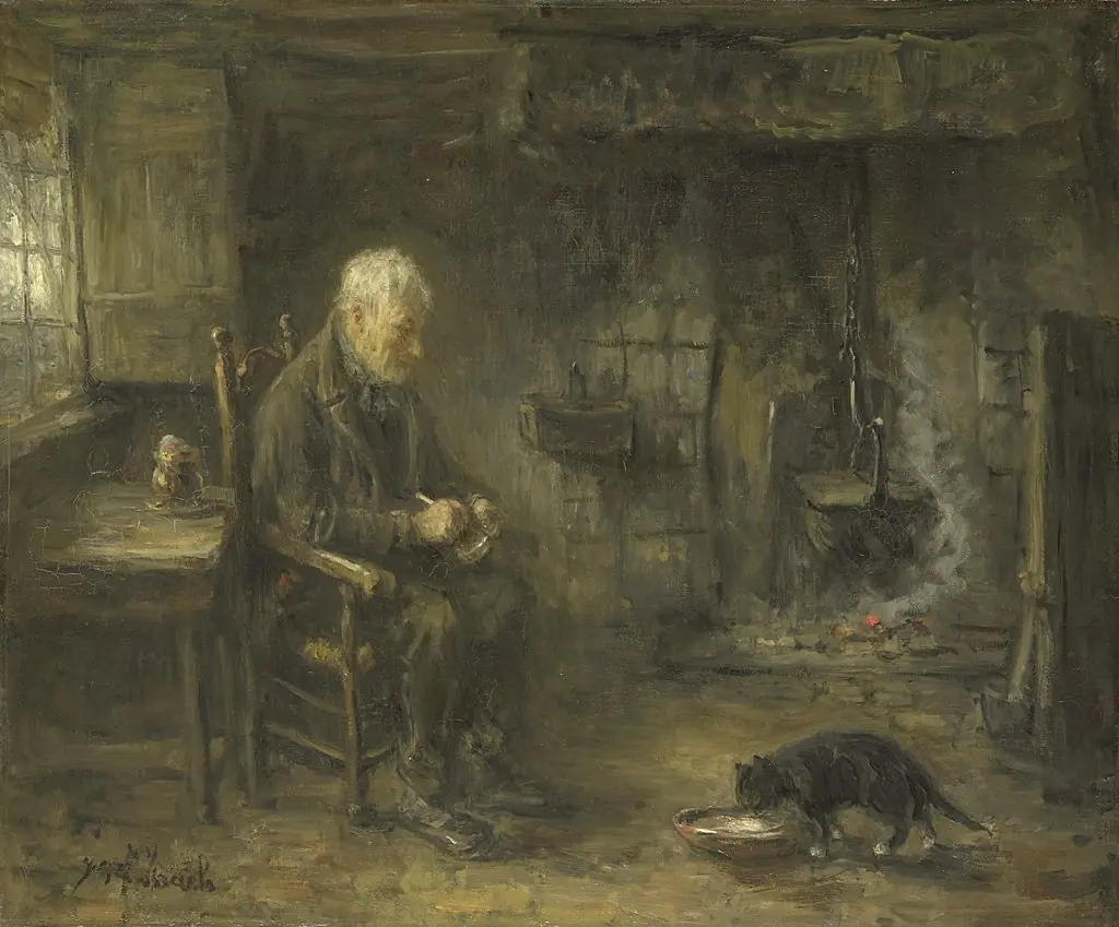 Interior of a Peasant Hut, by Jozef Israëls