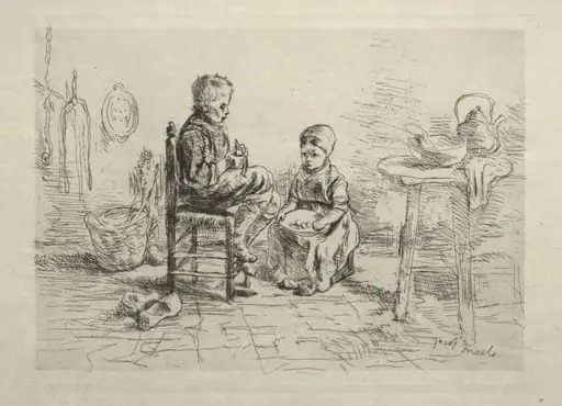 Peeling Potatoes, by Jozef Israëls