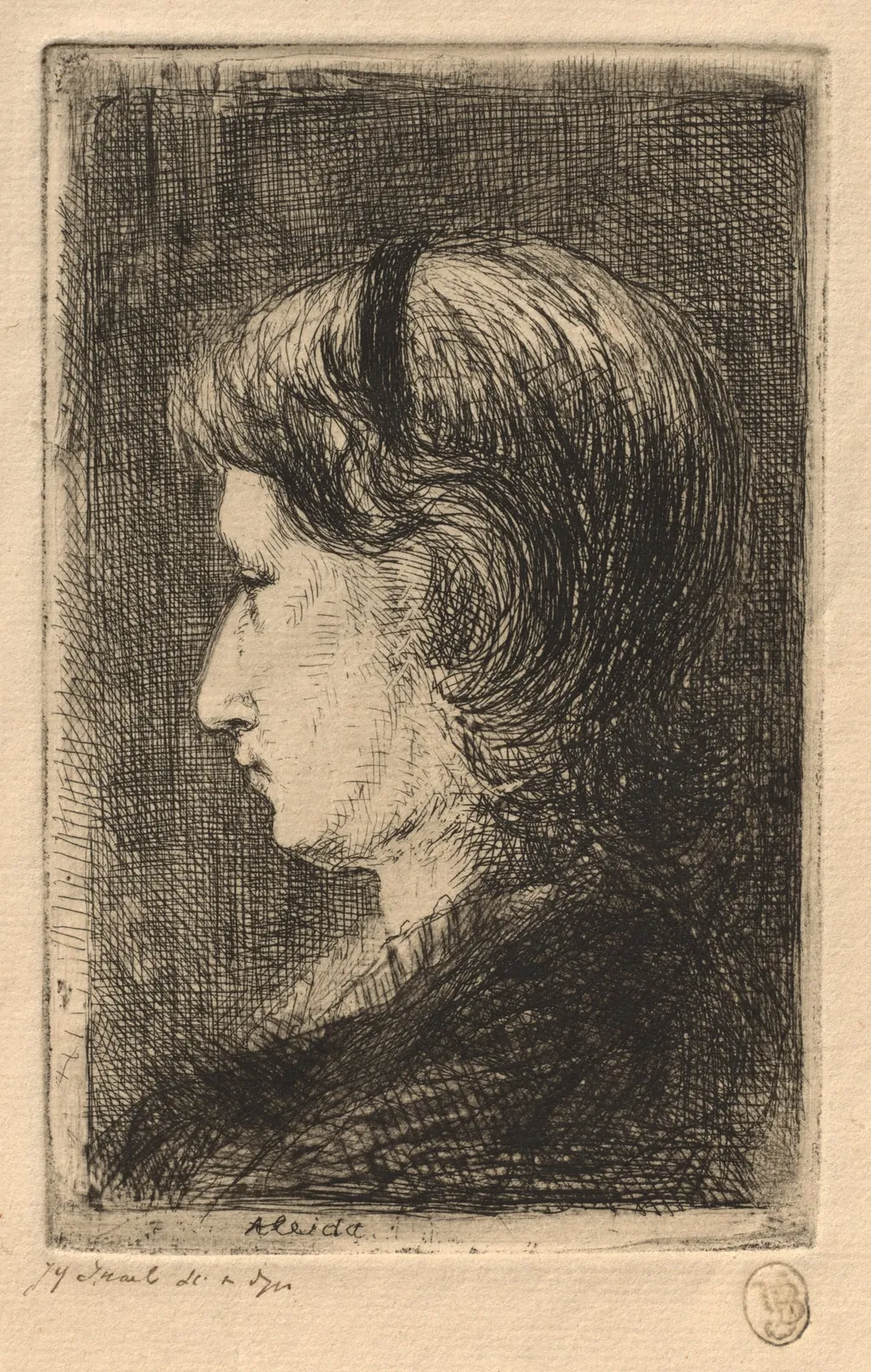 Portrait of Mrs. Israëls, by Jozef Israëls, 1875