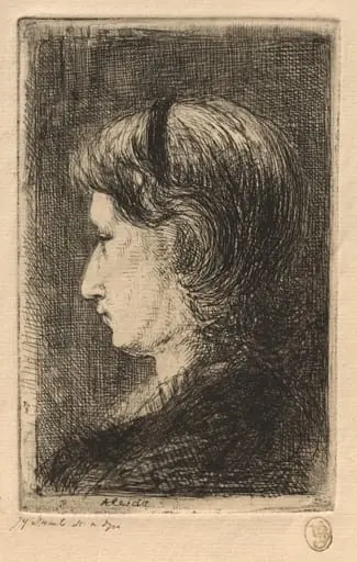 Portrait of Mrs. Israëls, by Jozef Israëls