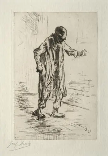 Stumbling Old Man, by Jozef Israëls