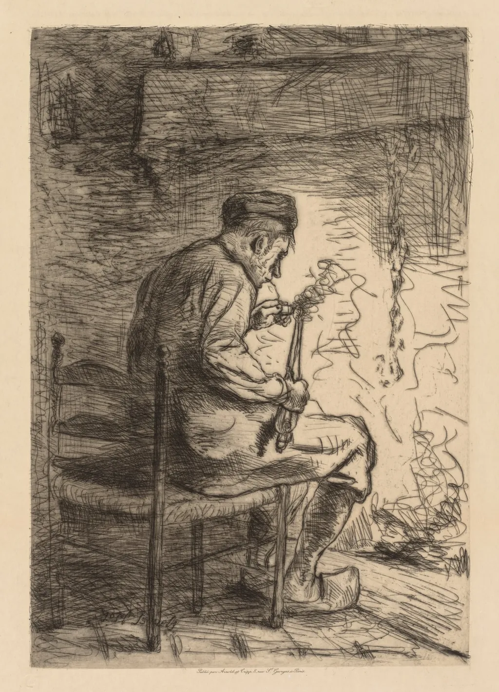 The Smoker, by Jozef Israëls, 1882