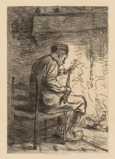 The Smoker, by Jozef Israëls