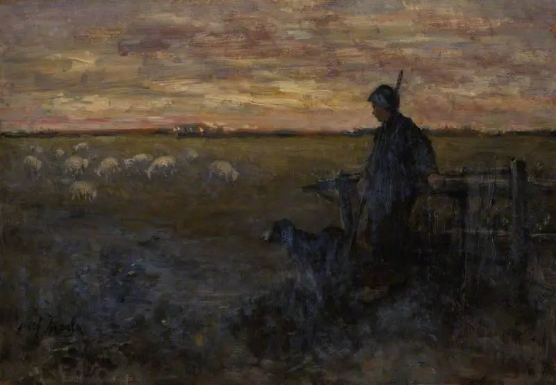 Watching the Flock, by Jozef Israëls
