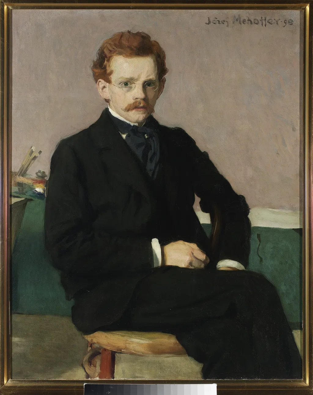 Self-portrait, by Józef Mehoffer, oil, 1900