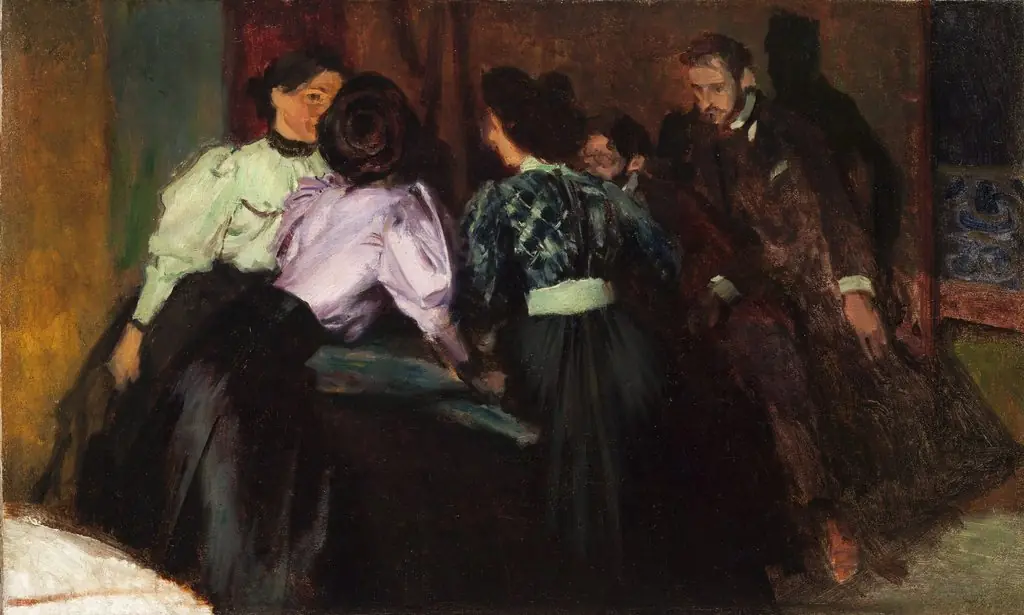 Sketch to the Painting "Conversation", by Józef Mehoffer