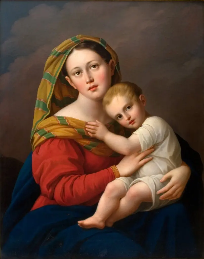 Madonna with Child, by Józef Oleszkiewicz