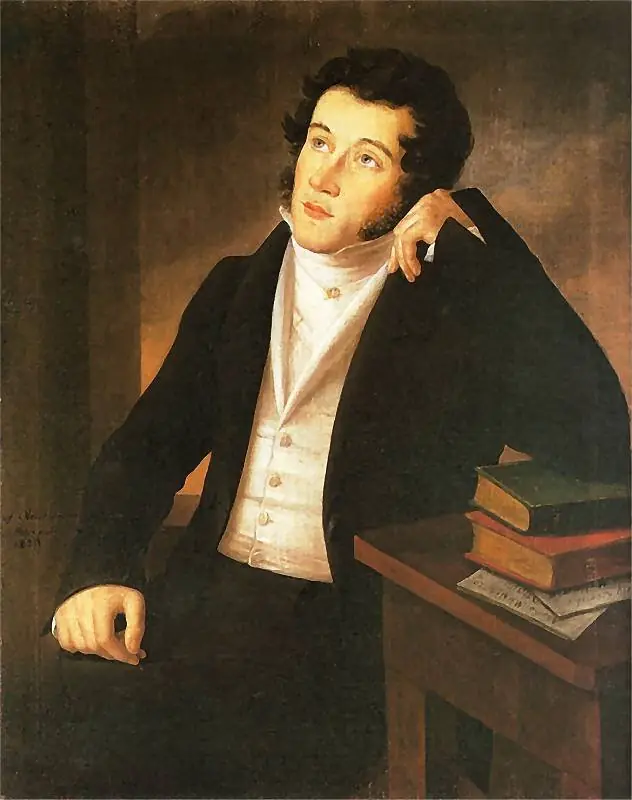Portrait of Adam Mickiewicz, by Józef Oleszkiewicz