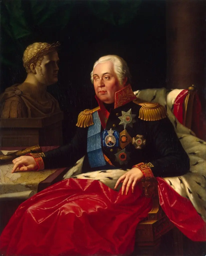 Portrait of Mikhail Kutuzov (Golenishchev-Kutuzov, Prince of Smolensk), by Józef Oleszkiewicz