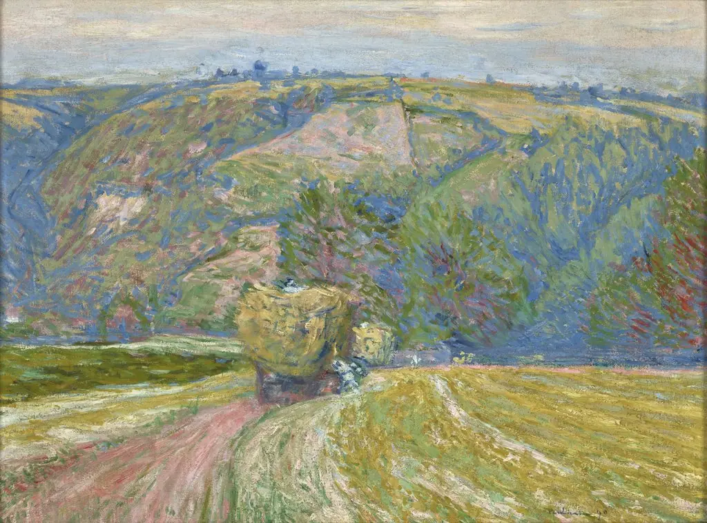 Cart with Hay, by Józef Pankiewicz