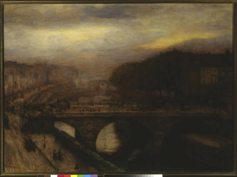 Pont Saint-Michel in Paris, by Józef Pankiewicz