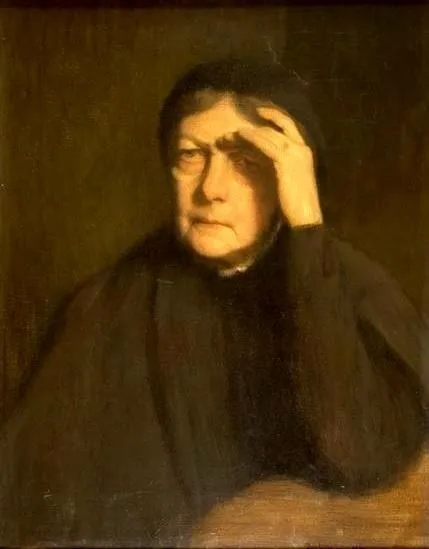 Portret matki, by Józef Pankiewicz, oil, 1900