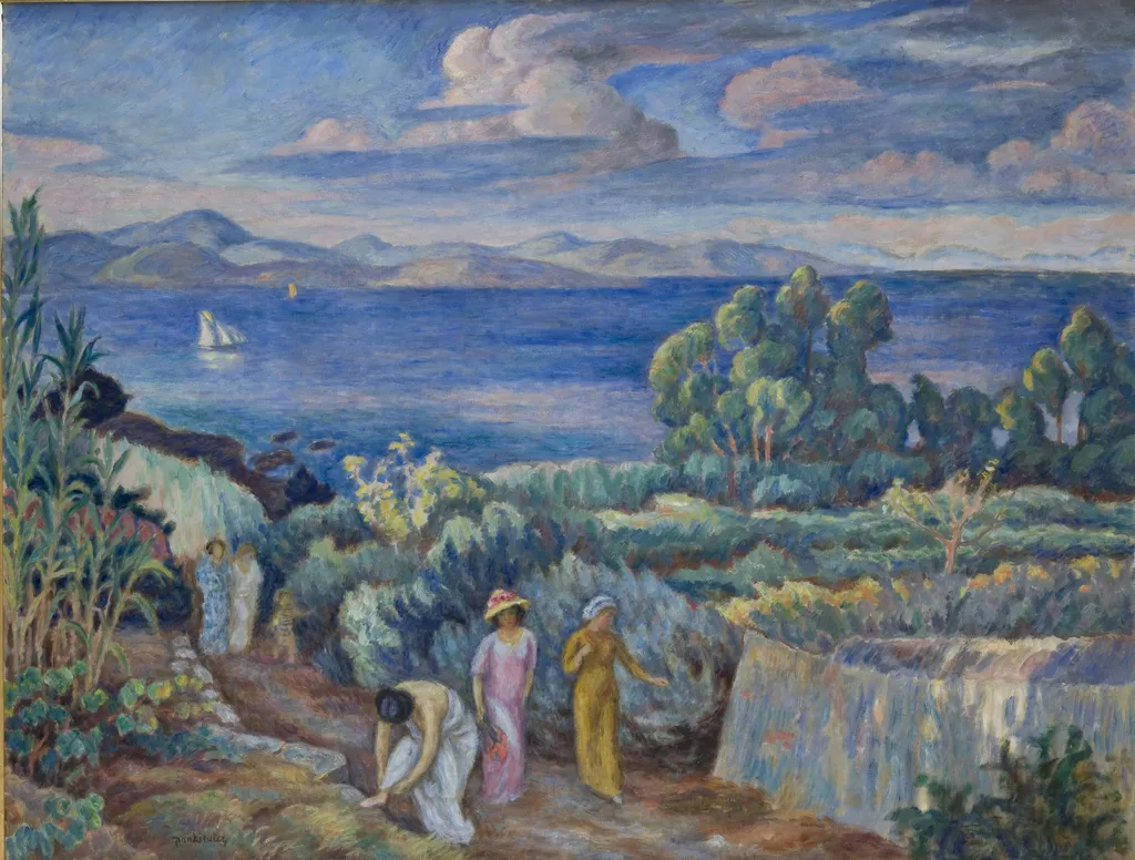 Return from a Swim, by Józef Pankiewicz, oil, 1911