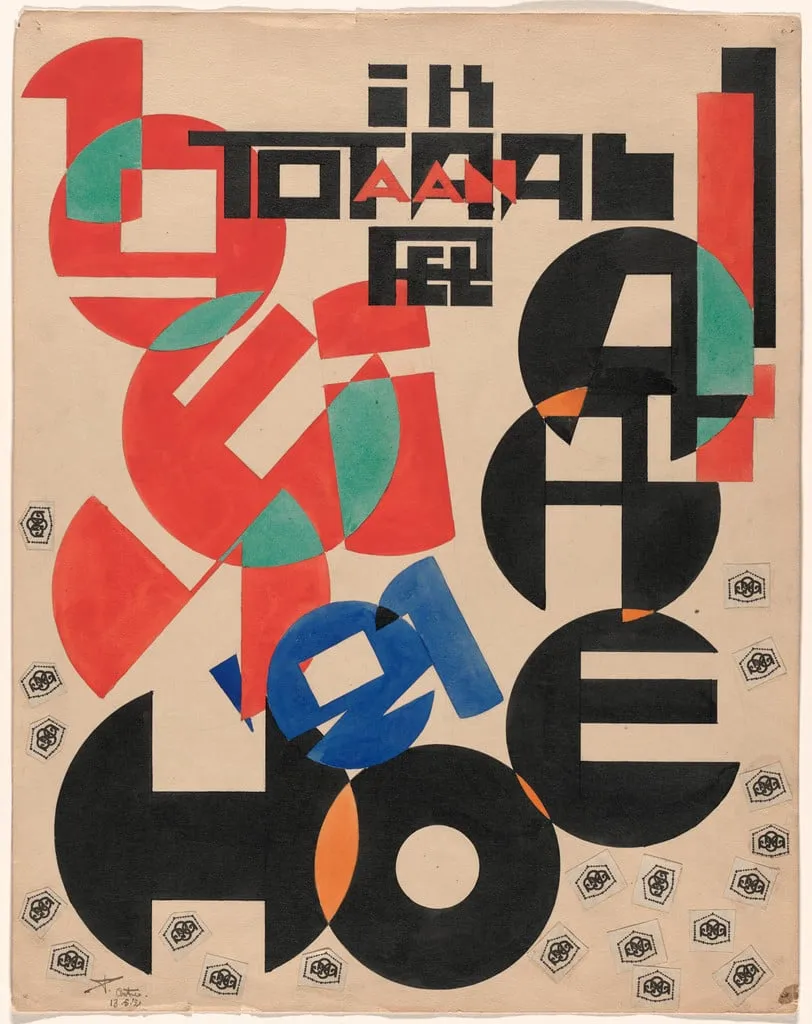 Untitled, by Jozef Peeters, gouache, 1921